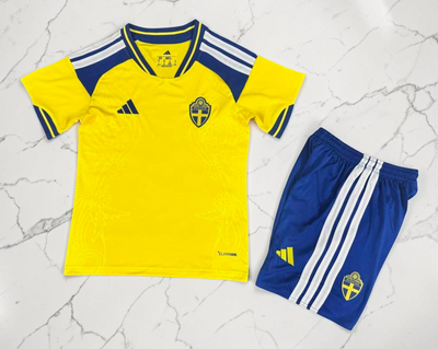 Sweden home kids jersey 2026